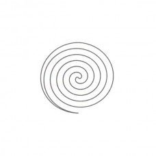 Spiral Circle Stencil - fits 8.5in block 