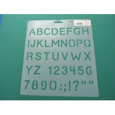 Alphabet 1in Stencil