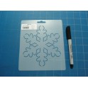 Snowflake 5in Stencil 